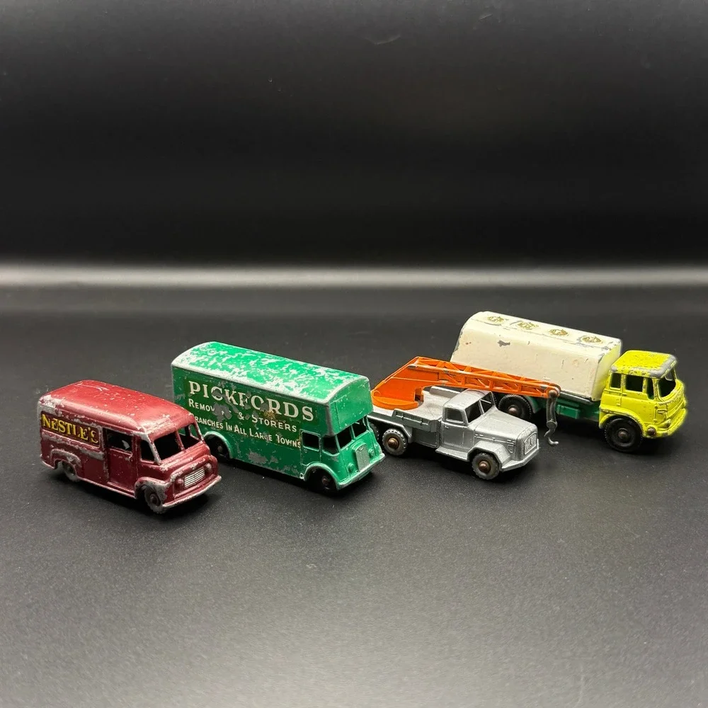Vintage Lesney Matchbox Lot No 30 Crane‎ No 46 Pickfords No 25 BP Tanker England